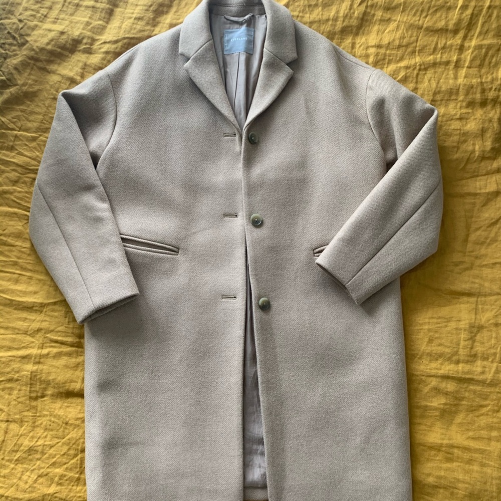 Everlane camel wool overcoat
